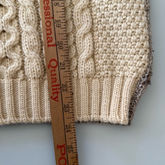 NWT 100% Irish Wool Fisherman's Cable Knit Sweater By John Molloy - Picture 6 of 10